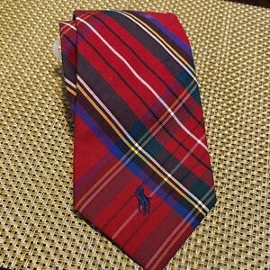 Vintage Polo by Ralph Lauren Multicolor Plaid Tie